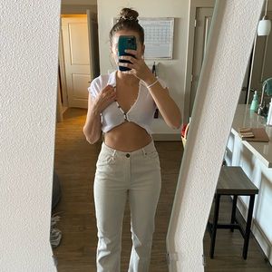 Gianni Bini Off White Corduroy Pants NWOT 5